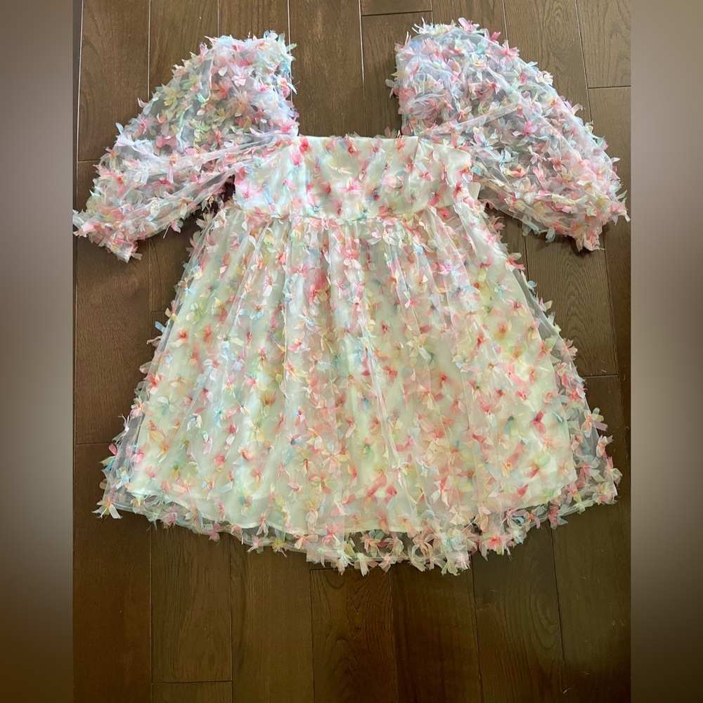 NWT Storia Floral Puff Sleeve Dress